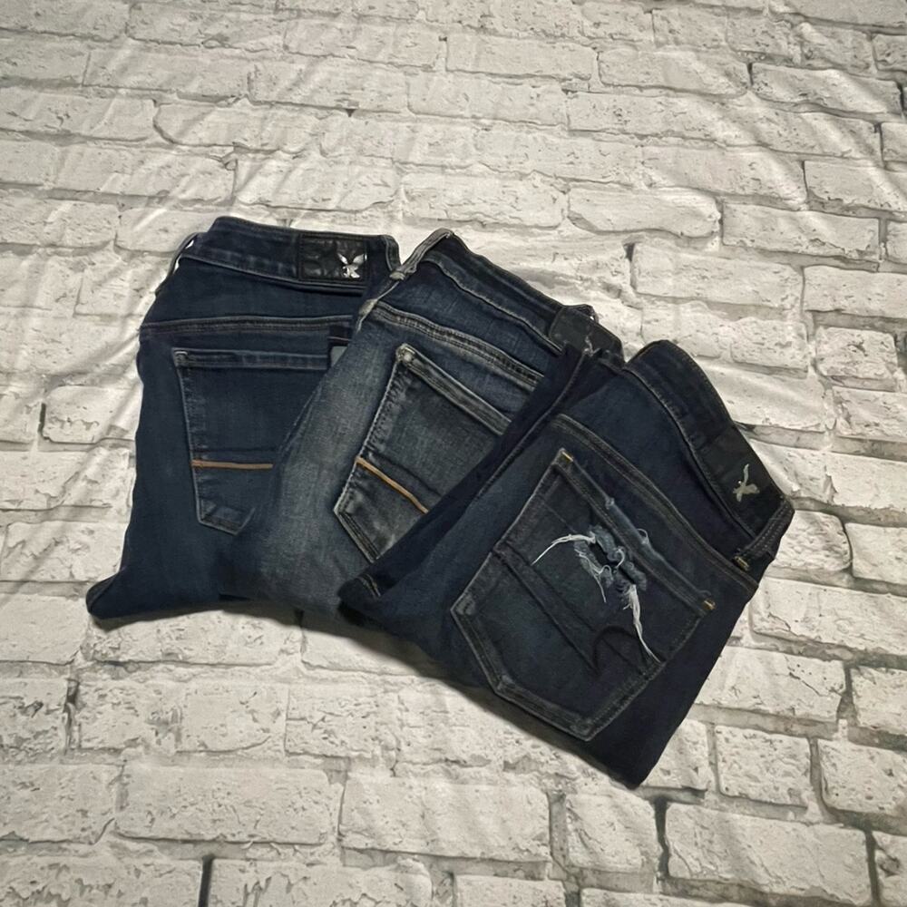Bundle, 3 Pair, Size 4 Short, American Eagle Skinny Jeans